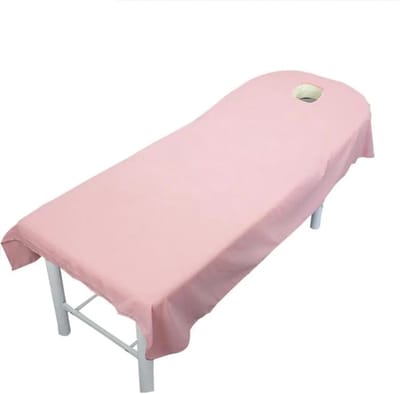 Schoonheidsbedhoes - Salon Lakens - Wellness Behandelingen - Ademgat Ontwerp - 80 x 190 cm - Roze