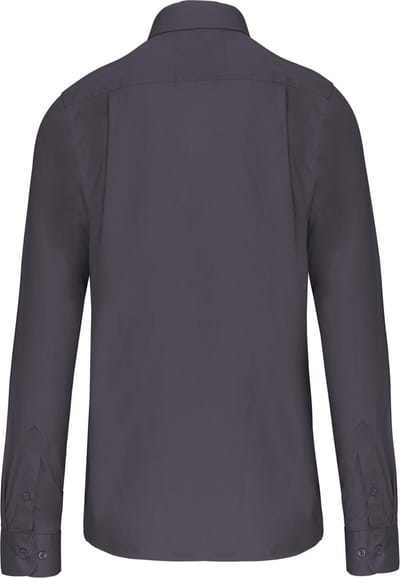 Kariban Heren poplin overhemd lange mouwen K541 - Zinc - 3XL