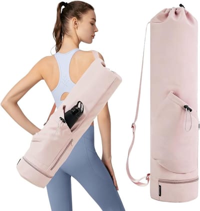 Yoga tas met verstelbare schouderband - grote yogatas met nat vak - waterdichte tas voor yoga mat en accessoires - ShopVlot