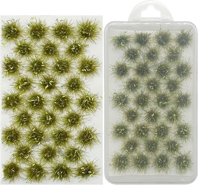 32 Stuks Miniatuur Grasclusters, Groene Statische Grasplanten voor Modelbouw, Landschapsdecoratie en Spoorwegprojecten