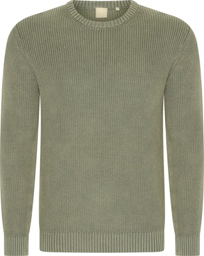 Mario Russo Rib Sweater - Trui Heren - Sweater Heren - Pullover heren - Agave Groen - M