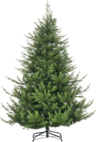 HOMCOM Kerstboom PE, Metaal 136L x 136B x 180H cm Groen