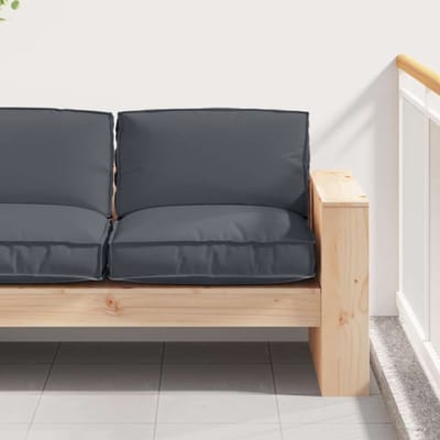 vidaXL - Kussen - Oxford - Stof - Antraciet - 80 - x - 80 - x - 12 - cm