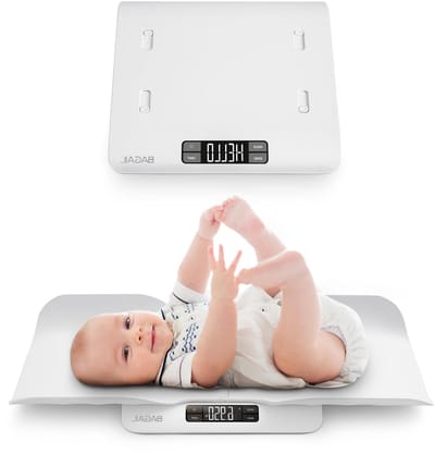 Digitale Babyweegschaal - Peuter Schaal - Groeien Volgen - Comfortabele Lade - 30 kg Capaciteit - Wit
