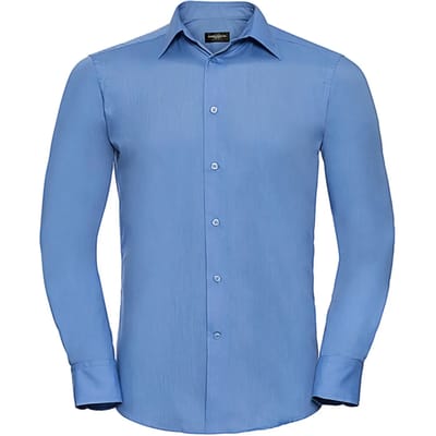 Chemise met lange mouwen op maat in popeline Russell Athletic