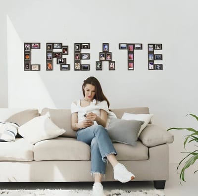JollyLook Decoration Frames (Set van 10), HOUT, donker bruin