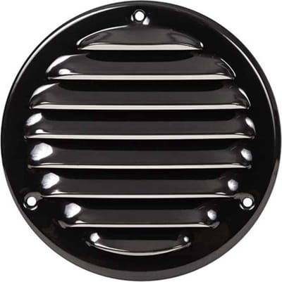 Metalen ventilatierooster rond 100 mm zwart - MR100M - RAL9005