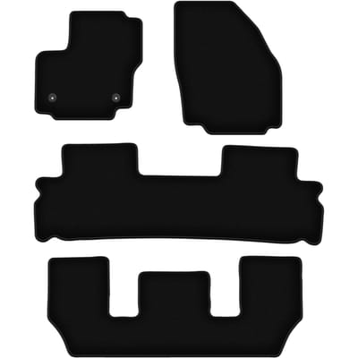 BASIC zwarte veloursmatten voor: Ford Galaxy MK2 FL 7-zits (2012-2015)