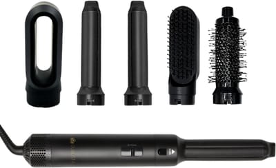 Qualista Multistyler - Zwart - 1000 Watt - 5 opzetstukken - krultang 5 in 1 - airwrap