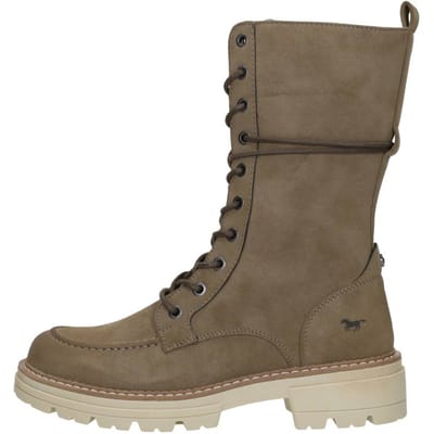 Mustang dames veterboot - Taupe - Maat 37