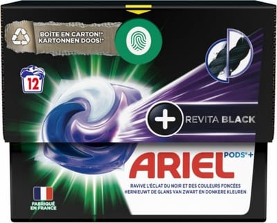 Ariel Revita Black - Wasmiddelcapsules - Pods + - Donkere Was - 12 Wasbeurten
