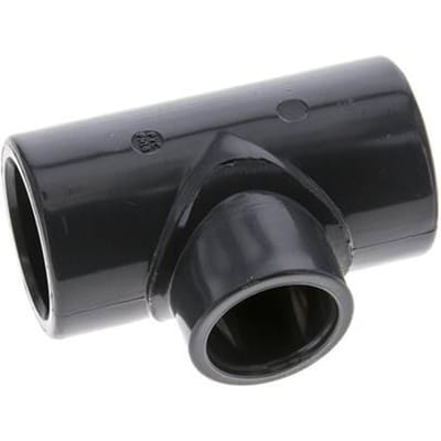 PVC Verloopstuk T-fitting Lijmmof 32 tot 25mm [2 stuks]