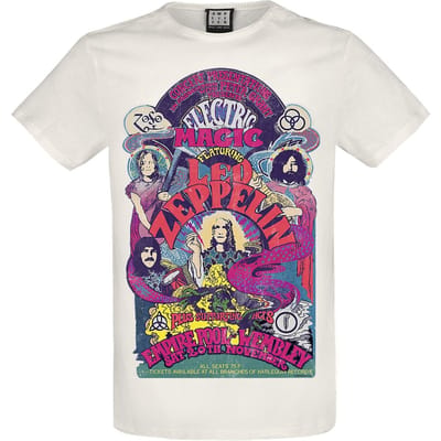 Led Zeppelin T-shirt - Amplified Collection - Electric Magic - XS tot 3XL - voor Mannen - gebroken wit