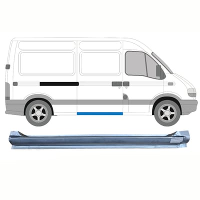 Schuifdeur dorpel reparatiepanel voor Opel Movano 1998-2010 / Rechts