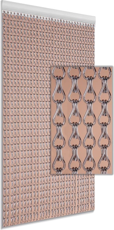 DEGOR - vliegengordijn/deurgordijn - aluminium - zilver - 100x230cm