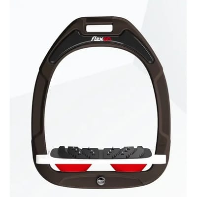 Ultra Grip Verstelbare Strijkers Bruin/Wit/Rood Flex-On Green Composite