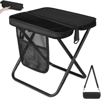 Thijox - Draagbare klapkruk Campingstoel met Rugzak - Opvouwbare Lichtgewicht Kruk 33 x 27 x 31 cm - Ideaal voor Wandelen, Vissen, Barbecue, Schetsen