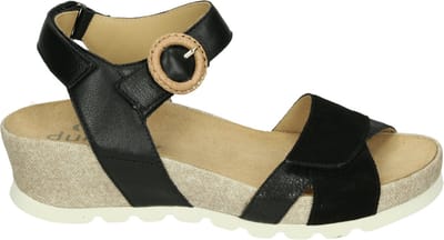 Durea - 7425 G - Sandalen met hak - Kleur: Zwart - Maat: 39