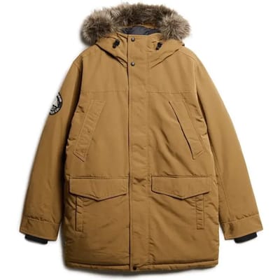 Superdry - Everest Parka Jas Met Imitatiebont - Heren - Gewatteerde jassen
