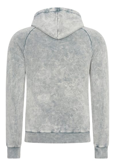 Gewassen hoodie met een used look