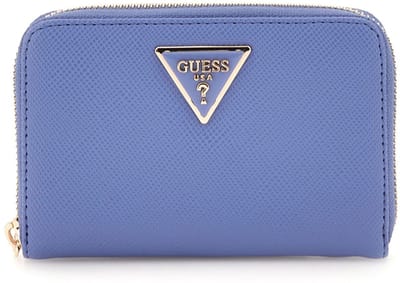GUESS Portemonnee Laurel SLG Medium Zip Around Wallet Stormy Blue Blauw