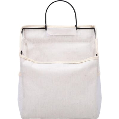 Sac de Rangement Mural Sacs Organiseurs Muraux avec Poches pour Dortoir Salle de Bain Chambre Cuisine beige
