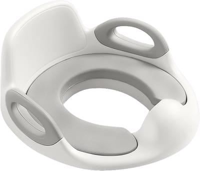 Kinder Toiletbril - Potty Trainer - Zindelijkheidstraining - Met Rugleuning Handgrepen - Universeel Ovaal Rond - Wit