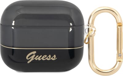 Guess TPU Translucent Case voor Apple Airpods 3 - Zwart