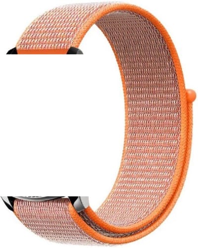 KELERINO. Nylon bandje geschikt voor Samsung Galaxy 46 MM / Gear S3 - Lichtoranje