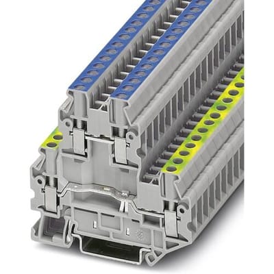 Phoenix Contact 3046731 Doorgangsserieklem 5.2 mm Schroeven Grijs 50 stuk(s)