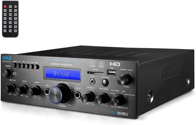Audio Versterker - Stereo Receiver - Muziek Streamen - Multi Channel Ingangen - 200 Watt - Zwart