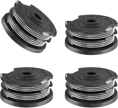 Set van 4 vervangende grastrimmer spoelen met draad van 1,65 mm voor diverse modellen, 4,1 m lengte, ideaal voor tuinonderhoud en grasmaaien