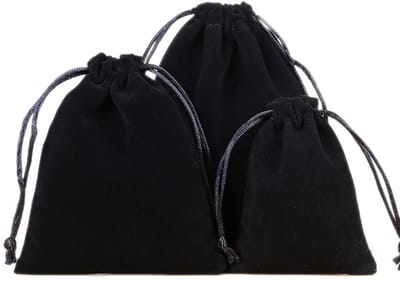 Dailygoods - Fluwelen zakjes, sieradenzakjes, kleine stoffen zakjes met trekkoord, fluwelen zakjes, cadeauzakjes, stoffen zakjes om te vullen voor sieraden, bruiloft, Kerstmis, verjaardag, feest, cadeau, 8 x 10 cm