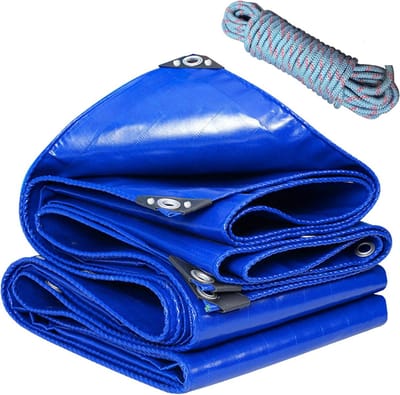 Zwaar Waterdicht PVC Zeil 1x14m 520g/m² UV-bestendig Grondzeil voor Kamperen en Afdekken