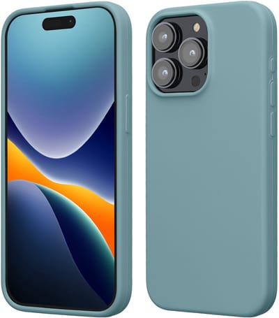 kwmobile Case voor iPhone 15 Pro Max - Slank TPU-Hoesje met Zachte Afwerking - In antieksteen