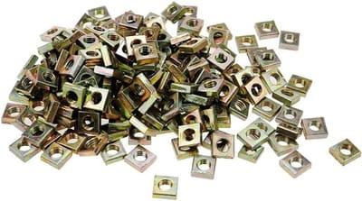 100 Stuks M6 Vierkante Moeren, 10mm*3mm Draad Moeren Set voor Automobiel, Elektronica en Huishoudelijke Toepassingen