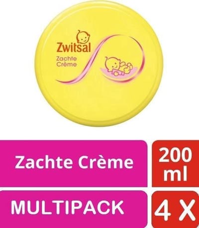 Zwitsal Creme Zacht Pot 4 stuks Voordeelverpakking