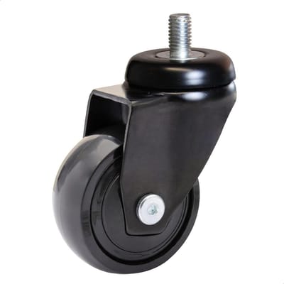 Design Zwenkwiel - Meubelwiel Transportwiel - Onder Meubels - 360 Graden Draaibaar - 50mm Zwart