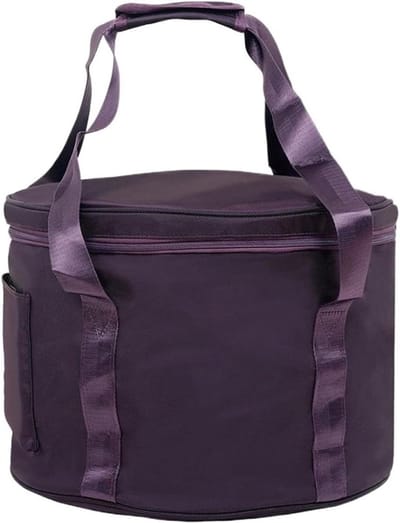 Draagtas Klankschalen - Beschermhoes Instrument - Muziek Transport - Verstelbare Draagband - 14 inch - Paars