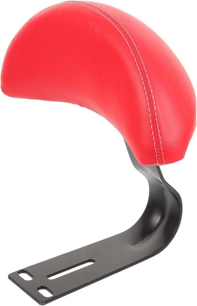 Fiets Rugsteun - Kinderzitje - Comfortabel Rijden - Ergonomisch Ontwerp - 21 cm - Rood