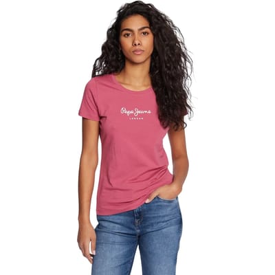 Pepe Jeans New Virginia T-shirt Met Korte Mouwen Roze L Vrouw
