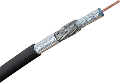 Hirschmann 298799720 coax-kabel 100 m Zwart