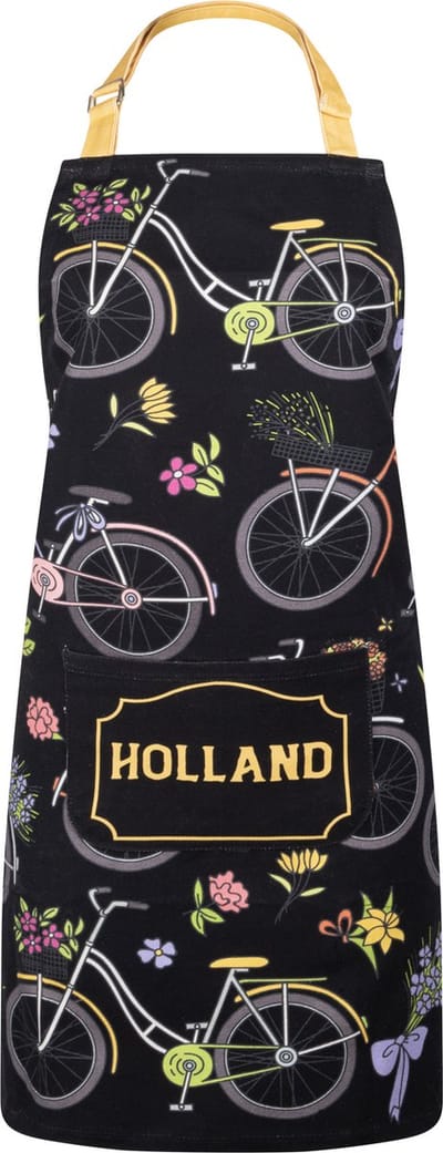 Memoriez Keukenschort Holland Fietsen 100% Katoen