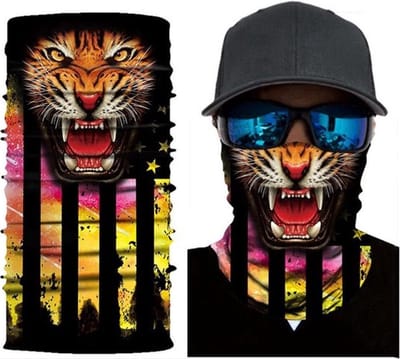 Scoby - Motor Gezichtsmasker & Nekwarmer - Tijger Design - Skimasker - Motorsjaal voor Halloween - Spatmasker/Face Shield