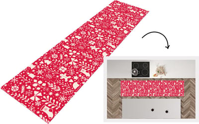 Keukenloper - Loper keuken - Patronen - Kerst - Winter - Feest - 200x50 cm - Keukenloper vinyl