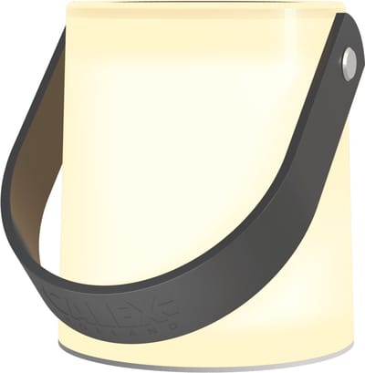 Calex Stedo Glazen Tafellamp - Draagbare LED lamp met handvat - Op Batterijen - Warm Licht - Incl Timer