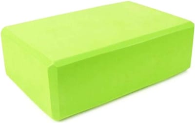 Yoga Blokken - Steun Blokken - Oefening Ondersteuning - Hoge Dichtheid Foam - 23 x 15 x 7.5 cm - Groen