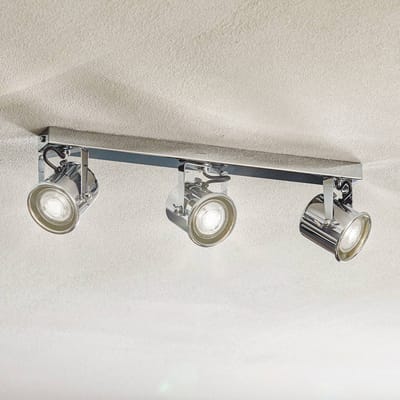 Euluna - halogeen spot - 3lichts - Staal - H: 12.5 cm - GU10 - chroom