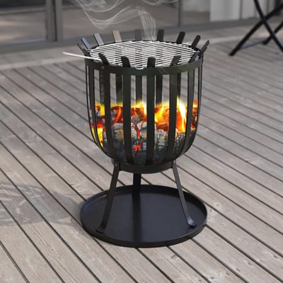 Vuurpot Voor Buiten - Vierkante Terrasverwarmer met Grill