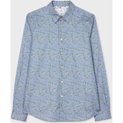 Paul Smith Ls Tailored Fit Shirt Light Blue Maat: L | Zakelijke Overhemden Outlet | Heren | Blauw